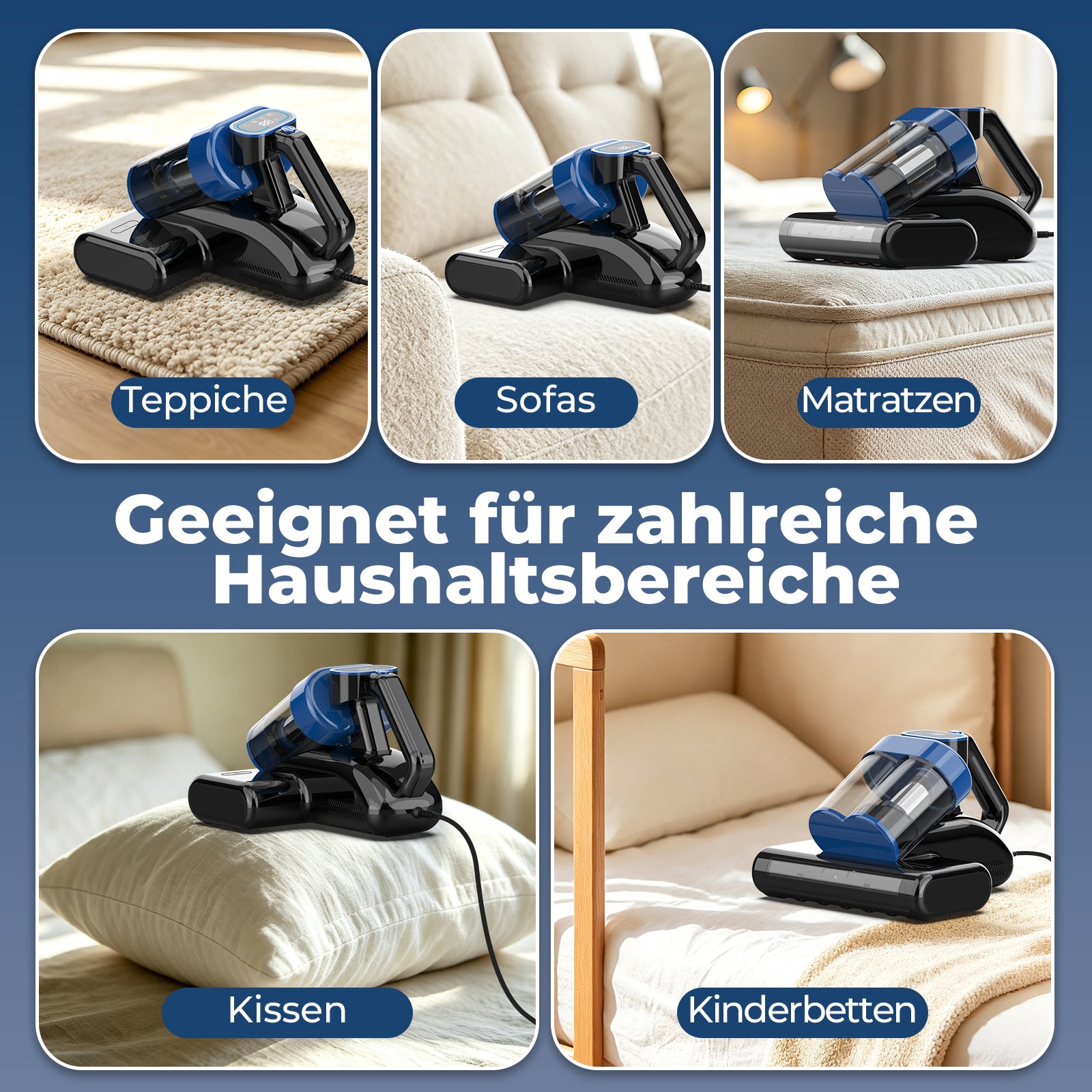 AIRROBO VM20 Heißluft-Trocknung & UV-Tiefenreinigung Matratzenstaubsauger