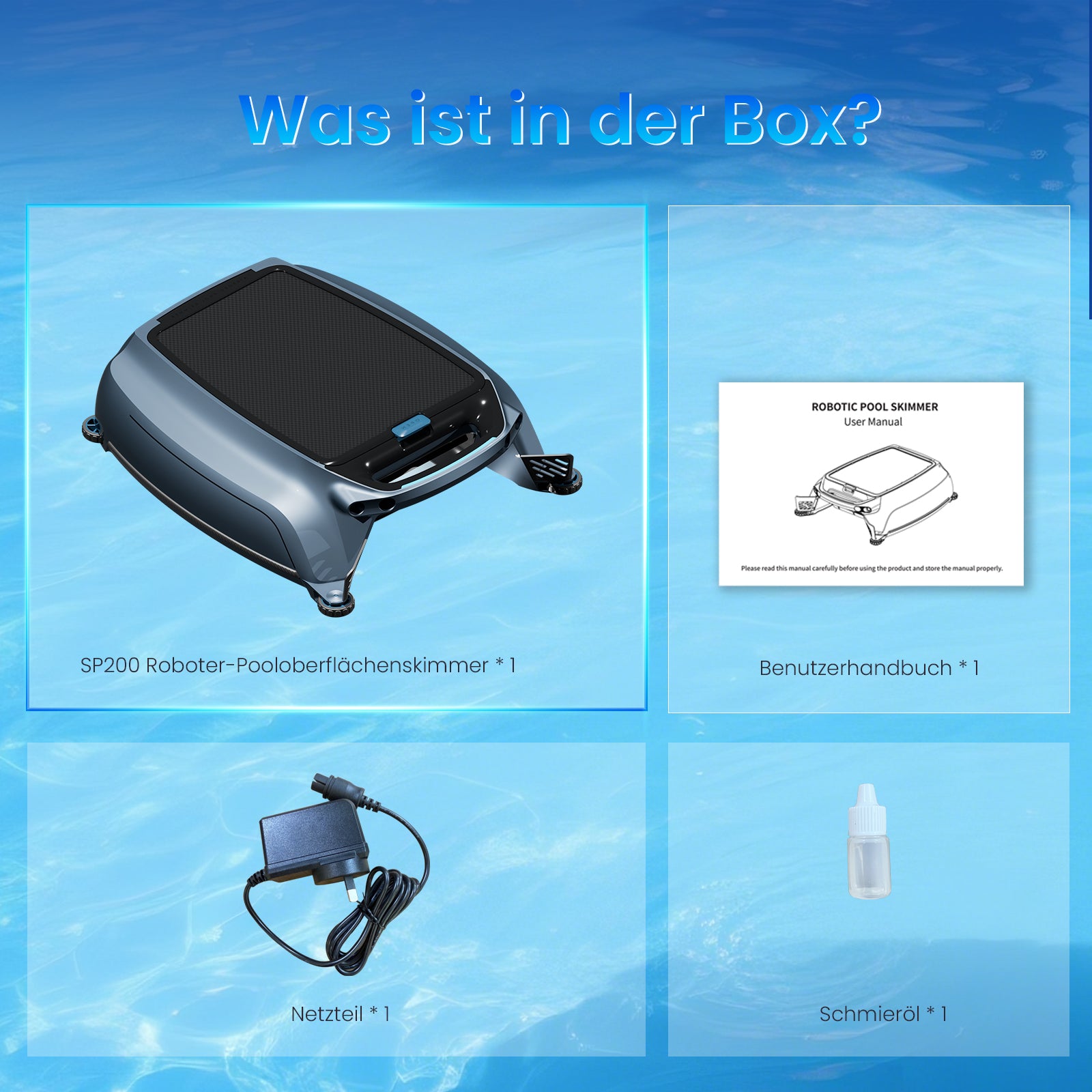 AIRROBO SP200 Solarbetriebener automatischer Roboter-Pooloberflächenreiniger